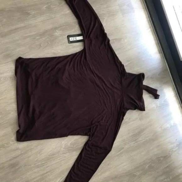 Marc New York Performance Women's Long Sleeve Sweatshirt. Wine. XL. Drawstring. - Picture 6 of 8